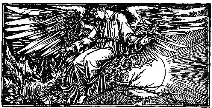 Illustration from Otto of the Silver Hand showing medieval castle scene